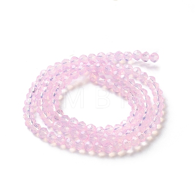 Baking Paint Transparent Glass Beads Strands X-DGLA-A034-J4MM-D09-1