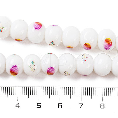 Printing Glass Beads for Necklaces Bracelets Making GLAA-B020-03A-05-1