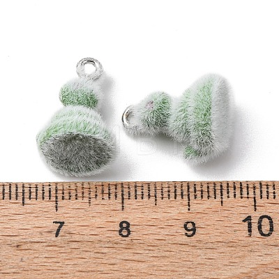 Animal Flocking Resin Pendants RESI-A049-03D-1