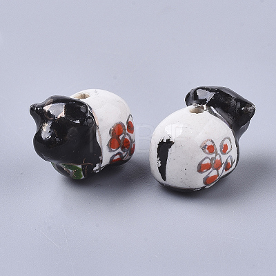 Handmade Porcelain Beads PORC-N004-73-1