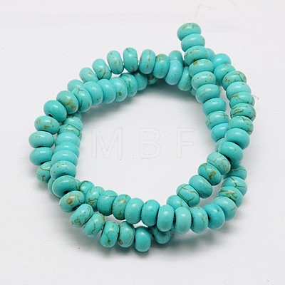 Synthetic Turquoise Beads Strands TURQ-G109-4x2mm-06-1