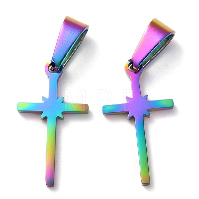 Ion Plating(IP) 304 Stainless Steel Pendants STAS-P253-13MC-1
