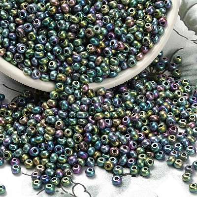 FGB 8/0 Grade A Round Glass Seed Beads SEED-Q008-3mm-F1109-1