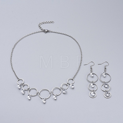 304 Stainless Steel Jewelry Sets SJEW-JS01077-02-1