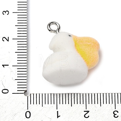 Flocky Resin Pendants FIND-S001-14N-1