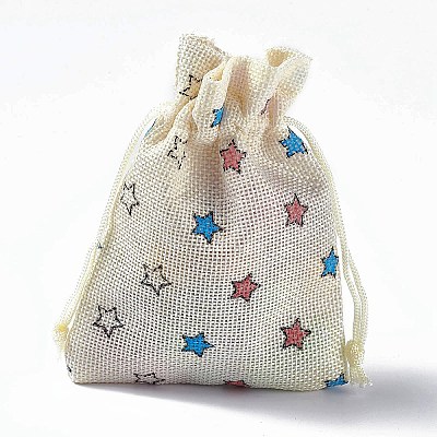 Burlap Packing Pouches Drawstring Bags ABAG-L016-A12-1