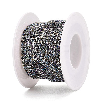Iron & ABS Plastic Imitation Pearl Tennis Chains CH-Q006-01A-04-1