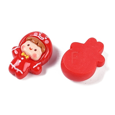 Christmas Opaque Resin Decoden Cabochons CRES-M036-12F-1