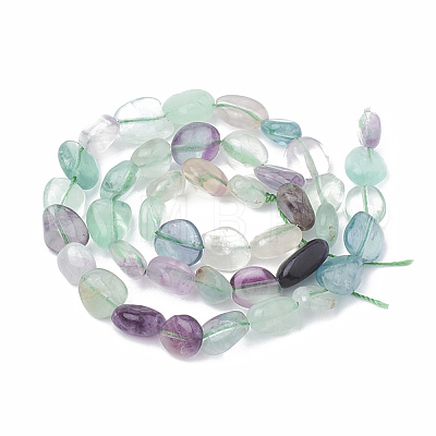 Natural Fluorite Beads Strands G-S331-8x10-007-1