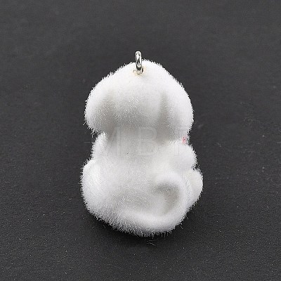 Flocky Resin Pendants FIND-A061-02D-1