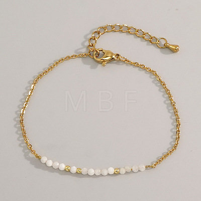 Natural Moonstone Beads Link Bracelets AL8612-5-1