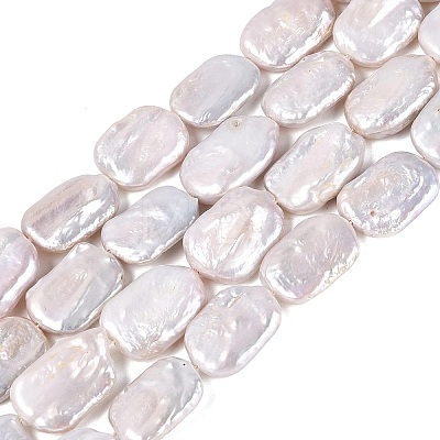 Natural Baroque Pearl Keshi Pearl Beads Strands PEAR-S020-D14-1