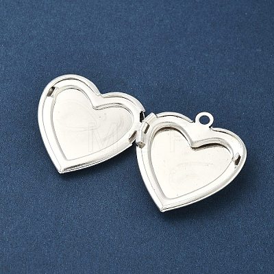 Heart Brass Locket Pendants LS-KK-K414-12B-S-1