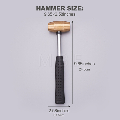 Brass Hammers TOOL-WH0072-02-1