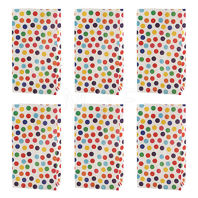 12Pcs Rainbow Color Rectangle Paper Candy Bags ABAG-TA0002-34A-1