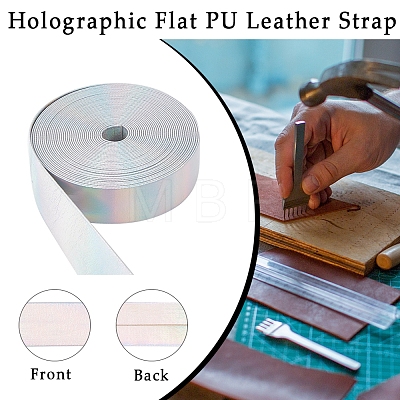 Gorgecraft 4.6~5M Laser Flat Imitation Leather Cord LC-GF0001-06D-01-1