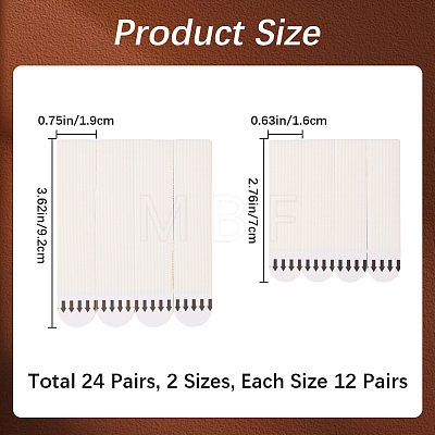 2 Sets 2 Styles Removable Plastic & Traceless Glue Hook and Loop Fastener DIY-CN0003-18-1