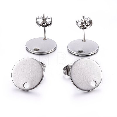 Non-Tarnish 304 Stainless Steel Stud Earring Findings LS-X-STAS-K184-01-03P-1