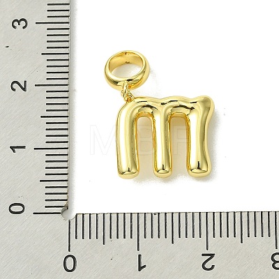 Rack Plating Brass with ABS Plastic Pearl European Dangle Charms KK-G501-02M-G-1