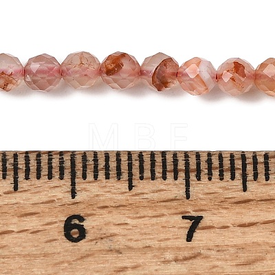Natural Red Agate Beads Strands G-L653-B01-3mm-1