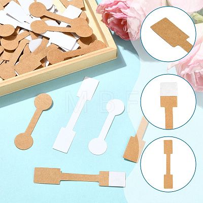 500Pcs 4 Styles Folding Blank Paper Jewelry Price Tags CDIS-FS0001-33-1