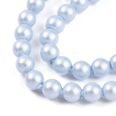 Baking Painted Pearlized Glass Pearl Bead Strands HY-N002-3mm-C04-1