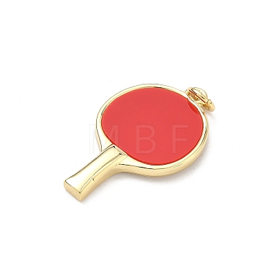 Sports Brass Resin Pendants KK-P345-74G-1