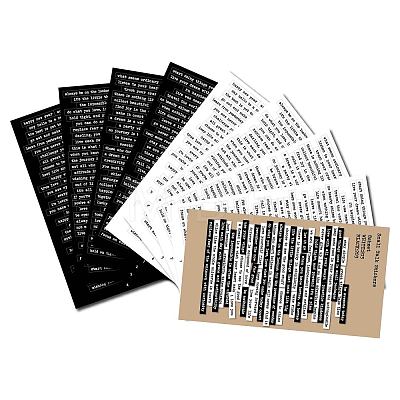 Proverbs of Life Theme Stickers STIC-PW0002-046-1
