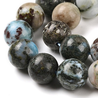 Natural Larimar Beads Strands G-P524-A02-04-1