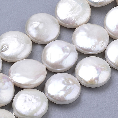 Natural Baroque Pearl Keshi Pearl Beads Strands PEAR-S012-27B-1