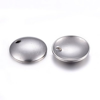 304 Stainless Steel Dome Charms STAS-H472-02P-10mm-1