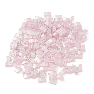 Glass 2-Hole Baking Paint Glass Seed Beads GLAA-G130-01A-1