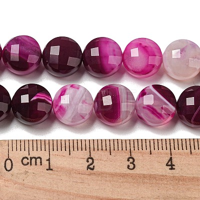 Natural Banded Agate Beads Strands G-K351-A10-03-1