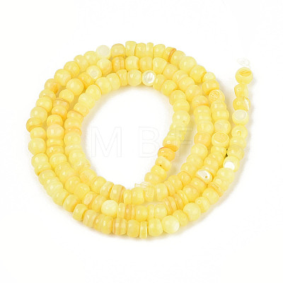 Natural Freshwater Shell Dyed Beads Strands SHEL-T020-29A-09-1