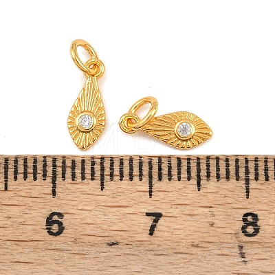 925 Sterling Silver Pave Clear Cubic Zirconia Feather Charms STER-A049-09G-1
