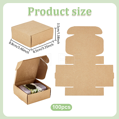 Kraft Paper Box CON-WH0036-03-1