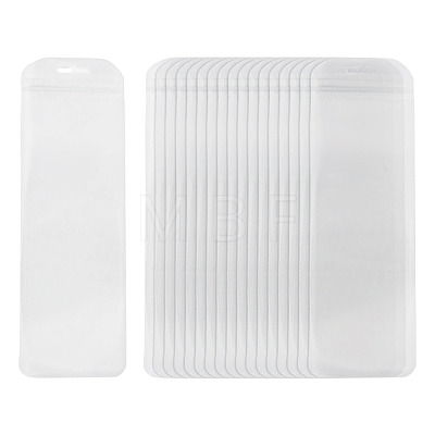 50Pcs Frosted PP Plastic Watchband Storage Resealable Bags ABAG-TADJ0003-01G-1