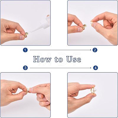 20Pcs 2 Colors Adjustable Brass Rings Findings DIY-CA0005-56-1