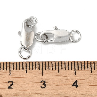 Brass Lobster Claw Clasps KK-P249-05A-P-1