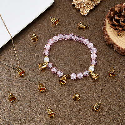 Alloy Bell Charms FIND-WH0173-417AG-1