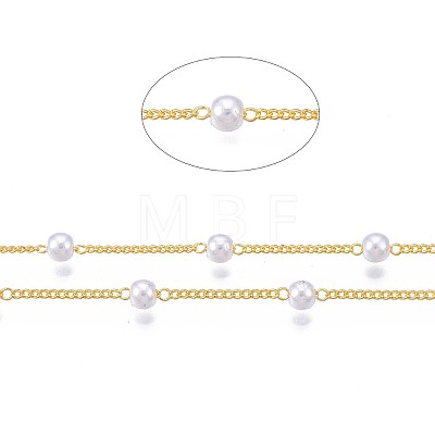 Handmade Brass Chains CHC-WH0006-02G-1