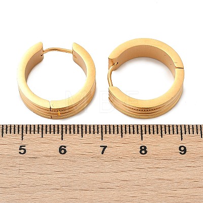 304 Stainless Steel Polishing Effect Hoop Earrings EJEW-M001-40B-G-1