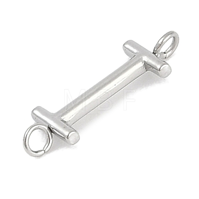 304 Stainless Steel Letter Connector Charms LS-STAS-M108-01P-09-1