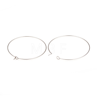 316L Surgical Stainless Steel Hoop Earring Findings STAS-G229-07P-03A-1