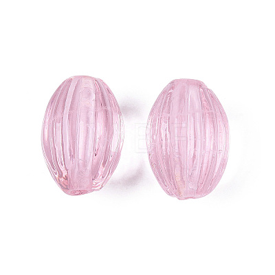 Handmade Ribbed Lampwork Beads LAMP-N042-01-1
