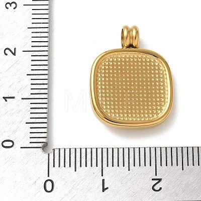 304 Stainless Steel Rhinestone Pendants STAS-G352-23G-1