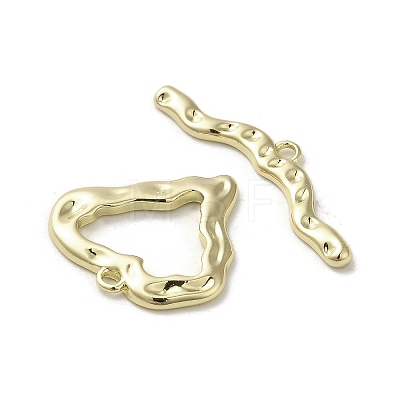 Brass Toggle Clasps KK-C048-02G-1