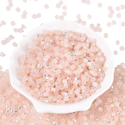 FGB Imitation Jade Colours Glass Seed Beads SEED-Q040-07A-C02-1
