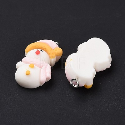 Opaque Resin Pendants LS-RESI-G028-01P-1