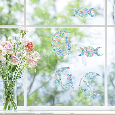 Waterproof PVC Colored Laser Stained Window Film Static Stickers DIY-WH0314-089-1